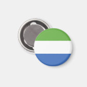 Flagge Sierra Leones Magnet (Vorderseite/Rückseite)