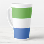 Flagge Sierra Leones Milchtasse (Linke Ecke)