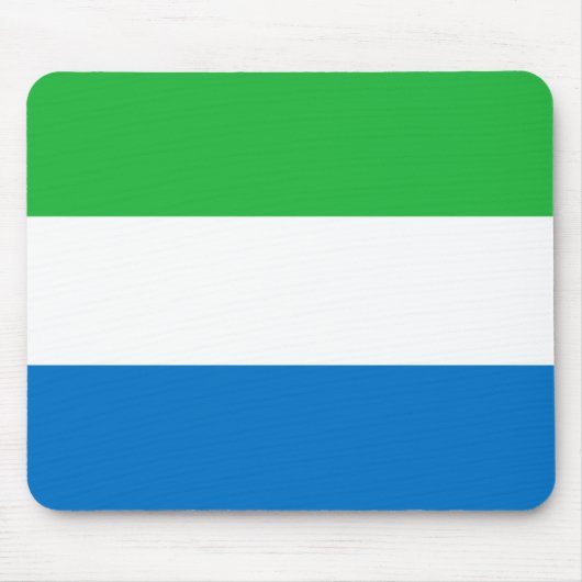 Flagge Sierra Leones Mousepad (Vorne)