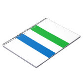 Flagge Sierra Leones Notizblock (Linke Seite)