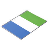 Flagge Sierra Leones Notizblock (Linke Seite)