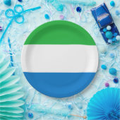Flagge Sierra Leones Pappteller (Party)