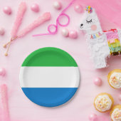 Flagge Sierra Leones Pappteller (Party)