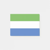 Flagge Sierra Leones Post-it Klebezettel (Vorderseite)