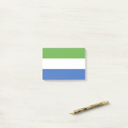 Flagge Sierra Leones Post-it Klebezettel (Auf Schreibtisch)