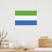 Flagge Sierra Leones Poster (Küche)