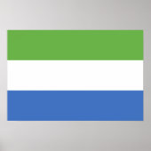 Flagge Sierra Leones Poster (Vorne)