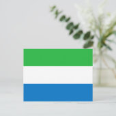 Flagge Sierra Leones Postkarte (Stehend Vorderseite)
