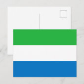 Flagge Sierra Leones Postkarte (Vorne/Hinten)