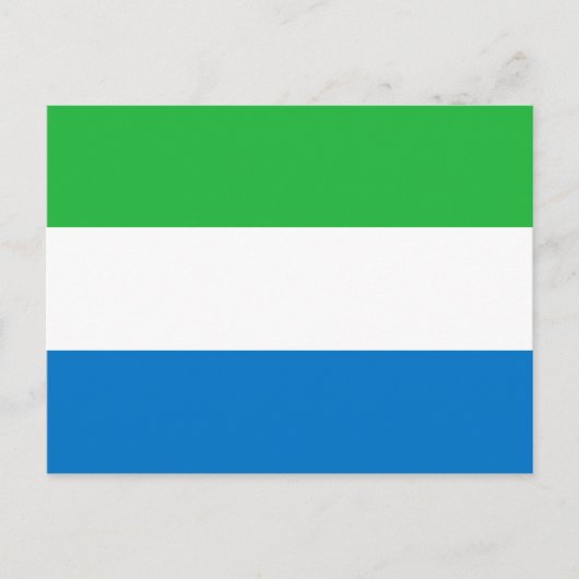 Flagge Sierra Leones Postkarte (Vorderseite)