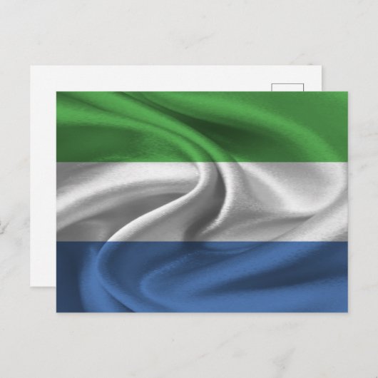 Flagge Sierra Leones Postkarte (Vorne/Hinten)