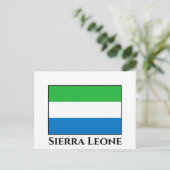 Flagge Sierra Leones Postkarte (Stehend Vorderseite)