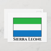 Flagge Sierra Leones Postkarte (Vorne/Hinten)