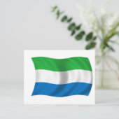 Flagge Sierra Leones Postkarte (Stehend Vorderseite)