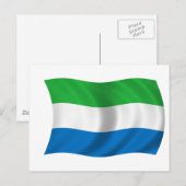 Flagge Sierra Leones Postkarte (Vorne/Hinten)