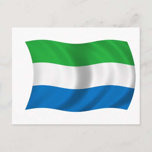 Flagge Sierra Leones Postkarte (Vorderseite)
