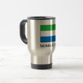 Flagge Sierra Leones Reisebecher (Vorderseite Links)
