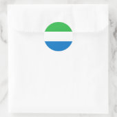 Flagge Sierra Leones Runder Aufkleber (Tasche)