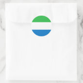 Flagge Sierra Leones Runder Aufkleber (Tasche)