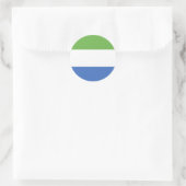 Flagge Sierra Leones Runder Aufkleber (Tasche)