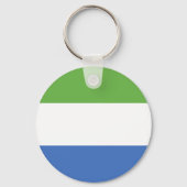 Flagge Sierra Leones Schlüsselanhänger (Vorderseite)