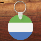 Flagge Sierra Leones Schlüsselanhänger (Vorderseite)