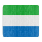 Flagge Sierra Leones Schneidebrett (Vorderseite)