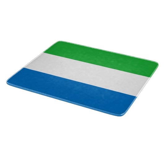 Flagge Sierra Leones Schneidebrett (Ecke)