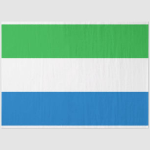 Flagge Sierra Leones Seidenpapier