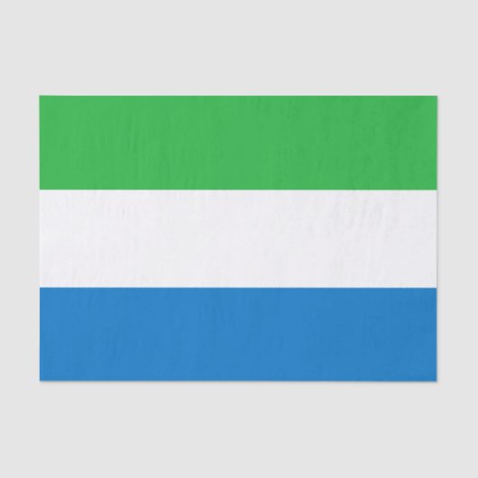 Flagge Sierra Leones Seidenpapier (Vorderseite)