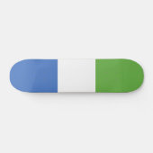 Flagge Sierra Leones Skateboard (Horizontal)