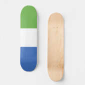 Flagge Sierra Leones Skateboard (Vorderseite)
