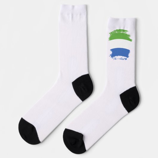 Flagge Sierra Leones Socken (Linkes Detail)
