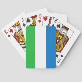 Flagge Sierra Leones Spielkarten