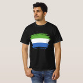 Flagge Sierra Leones T-Shirt (Vorne ganz)
