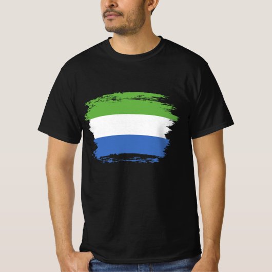 Flagge Sierra Leones T-Shirt (Vorderseite)