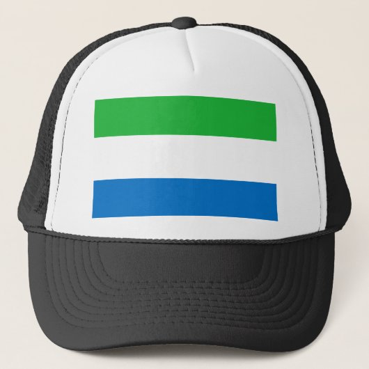 Flagge Sierra Leones Truckerkappe (Vorderseite)