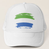 Flagge Sierra Leones Truckerkappe (Vorderseite)