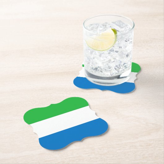 Flagge Sierra Leones Untersetzer (Vor Ort)