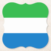 Flagge Sierra Leones Untersetzer (Vorderseite)