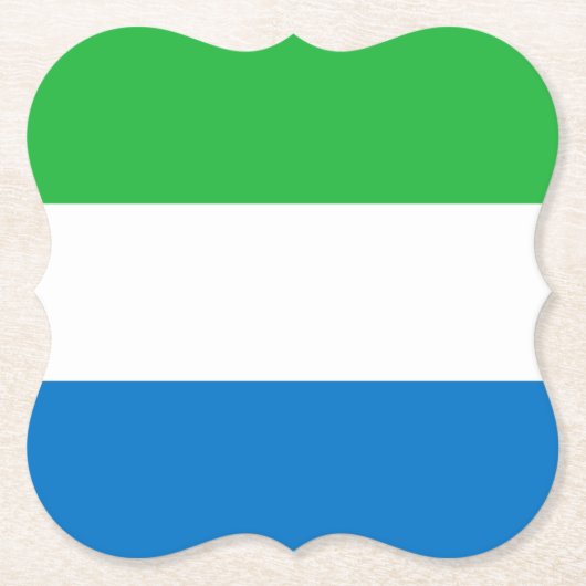 Flagge Sierra Leones Untersetzer (Vorderseite)