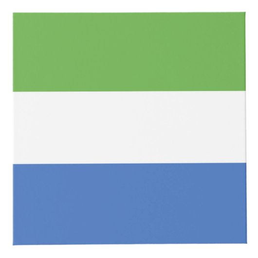 Flagge Sierra Leones Würfel (Vorderseite)