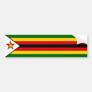 Flagge Simbabwes Autoaufkleber