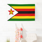 Flagge Simbabwes Banner (Insitu)
