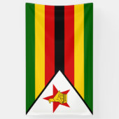 Flagge Simbabwes Banner (Vertikal)