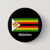 Flagge Simbabwes Button (Vorderseite)