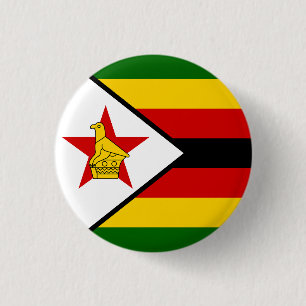 Flagge Simbabwes Button