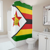 Flagge Simbabwes Duschvorhang (Beispiel)