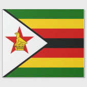 Flagge Simbabwes Geschenkpapier (Flach)