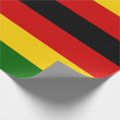 Flagge Simbabwes Geschenkpapier (Ecke)